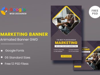 Marketing Animated Banner GWD Yazı Tipi