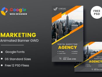 Marketing Animated Banner Google Web Designer Yazı Tipi