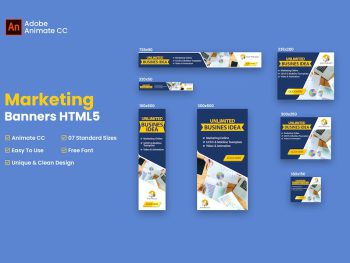 Marketing Banner Ad HTML5 - Animate CC Yazı Tipi