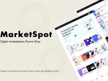 Marketspot - Digital Marketplace Template for Crea Yazı Tipi