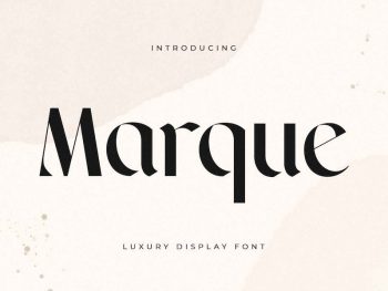 Marque - Luxury Display Font Yazı Tipi