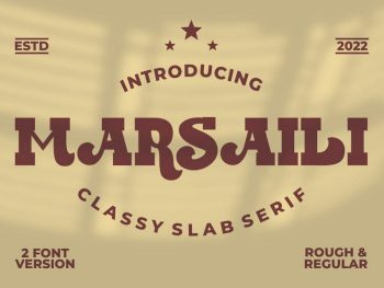 Marsaili - Retro Slab Serif Font Yazı Tipi