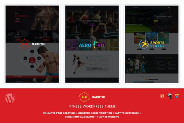 Maruthi Fitness - Fitness Center WordPress Teması