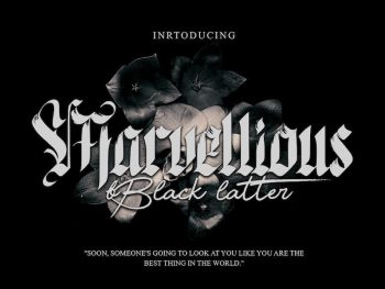 Marvellious - Blackletter Typeface Yazı Tipi