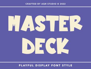 MasterDeck - Playful Display Font Yazı Tipi