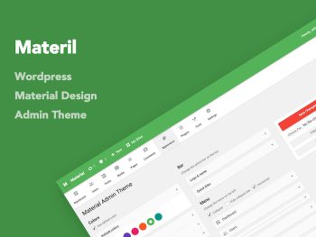Materil - WordPress Material Design Admin Theme WordPress Eklentisi