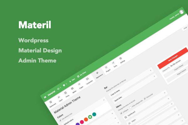 Materil - WordPress Material Design Admin Theme WordPress Eklentisi