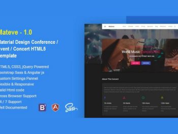 MateveEvent / Conference / Concert HTML Template Yazı Tipi