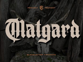 Matgard - Blackletter Typeface Yazı Tipi