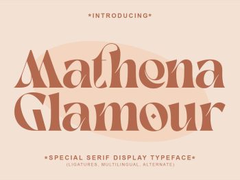 Mathena Glamour Yazı Tipi