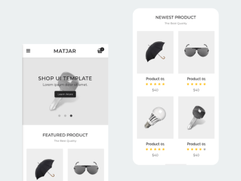 Matjar - Minimalist UI eCommerce Mobile Template Yazı Tipi