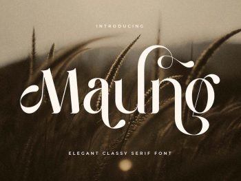 Maung - Elegant Classy Serif Font Yazı Tipi
