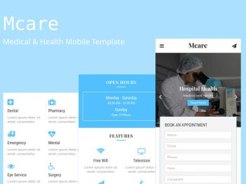 Mcare - Medical and Health Mobile Template Yazı Tipi