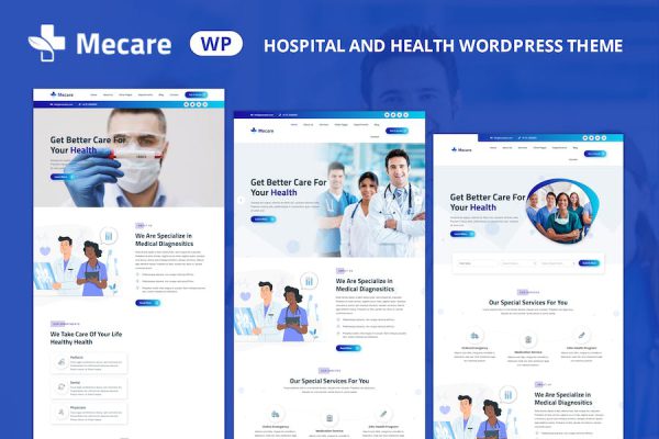 Mecare – Hospital and Health WordPress Teması