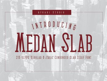 Medan Slab Condensed Slab Serif Font Yazı Tipi