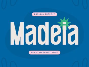 Medeia - Bold Condensed Font Yazı Tipi