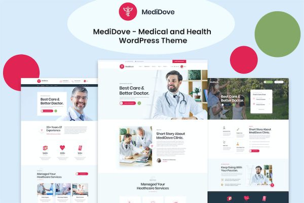 MediDove - Medical and Health WordPress Teması