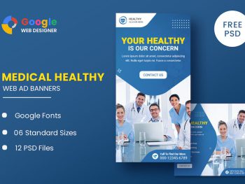 Medical Health Animated Banner GWD Yazı Tipi