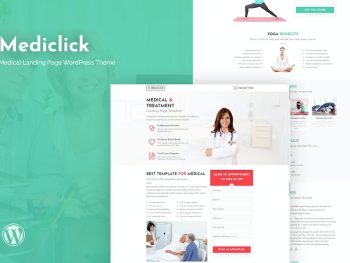 Mediclick - Medical Landing Page WordPress Teması