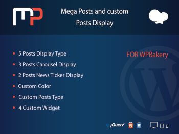 Mega Posts Display for WPBakery WordPress Eklentisi