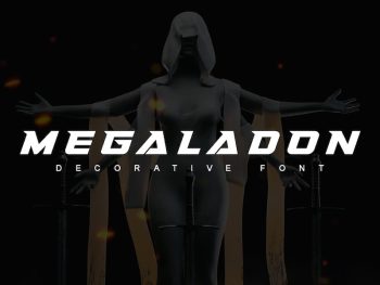 Megaladon - Decorative Fonts Yazı Tipi