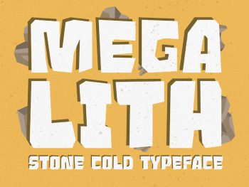 Megalith - Solid Typeface Yazı Tipi