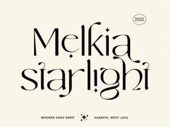 Melkia starlight Yazı Tipi