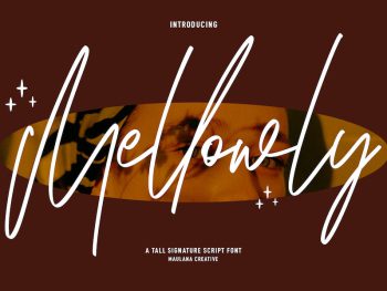 Mellowly Tall Signature Script Font Yazı Tipi