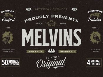 Melvins - Font Set Yazı Tipi