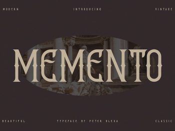 Memento Vintage Serif Yazı Tipi
