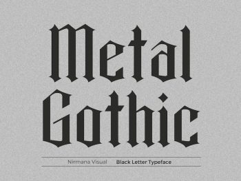 Metal Gothic - Logo Font Yazı Tipi