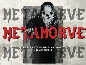 Metamorve - Blackletter Display Font Yazı Tipi