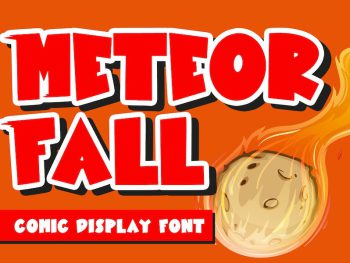 Meteor Fall - Comic Display Font Yazı Tipi