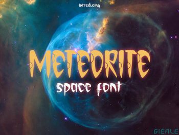 Meteorite - Space Font Yazı Tipi