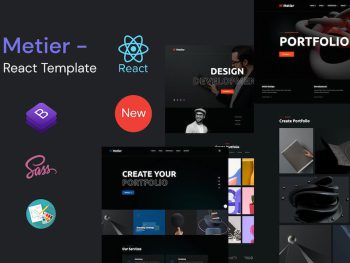 Metier - Personal Portfolio React Template Yazı Tipi