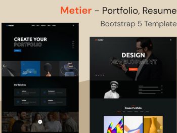 Metier - Portfolio & Resume Bootstrap 5 Template Yazı Tipi