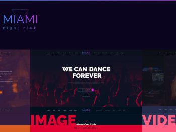 Miami - Night Club WordPress Teması