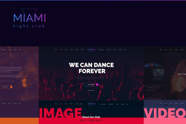 Miami - Night Club WordPress Teması