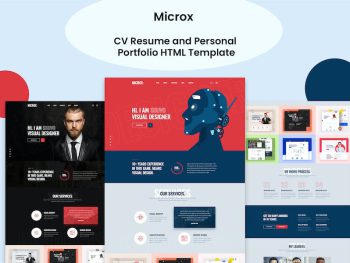 Microx - CV Resume and Personal Portfolio Template Yazı Tipi