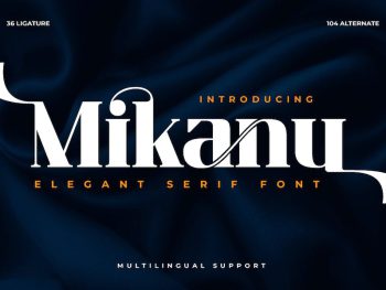 Mikanu | Serif Classic Modernism Yazı Tipi