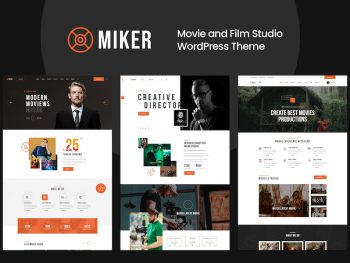 Miker - Movie and Film Studio WordPress Teması