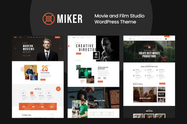 Miker - Movie and Film Studio WordPress Teması