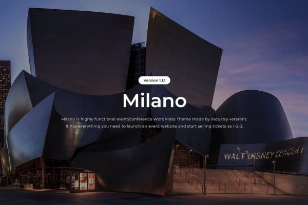 Milano - Event & Conference WordPress Teması