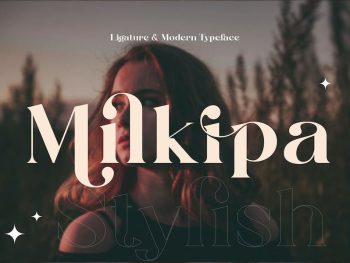Milkipa Stylish Font Yazı Tipi