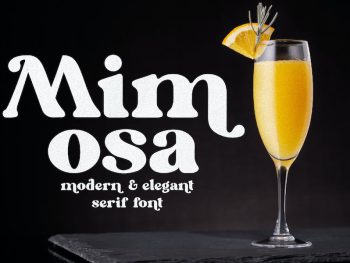 Mimosa - Modern Retro Typeface Yazı Tipi