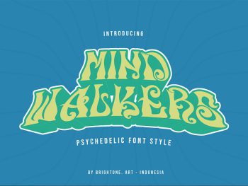Mind walkers - Psychedelic Yazı Tipi