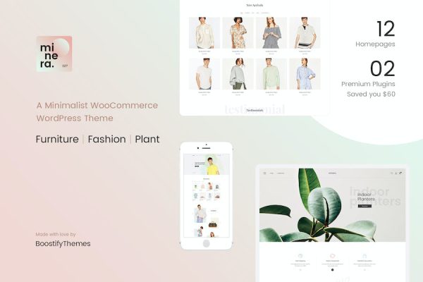 Minera - Minimalist WooCommerce WordPress Teması