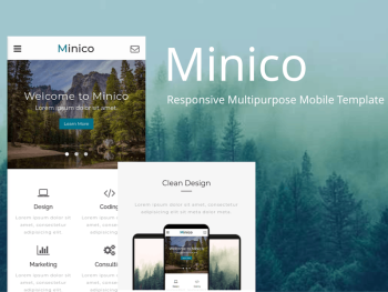 Minico – Responsive Multipurpose Mobile Template Yazı Tipi