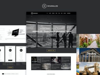 Minimalize | Minimal Multipurpose OnePage Template Yazı Tipi