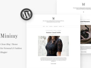 Minimy - Responsive Clean Personal & Fashion Blog WordPress Teması